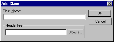 Figure 5-2 Add Class dialog box